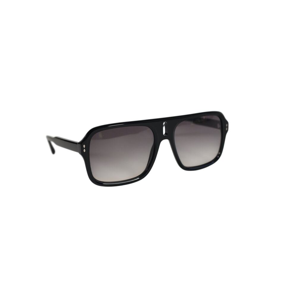 Isabel Marant Square Designer Sunglasses - Shiny Black / Grey Gradient - NWT - Picture 2 of 10